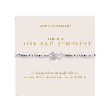 Joma Jewellery Forever Yours 'Sending Love And Sympathy' Silver Tone Bracelet 17.5cm Stretch