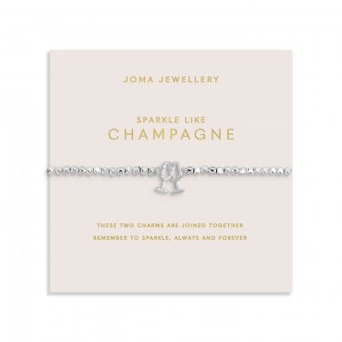 Joma Jewellery Forever Yours 'Sparkle Like Champagne' Bracelet 17.5cm Stretch 