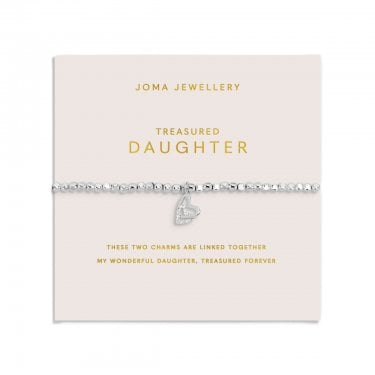 Joma Jewellery Forever Yours 'Treasured Daughter' Bracelet 17.5cm Stretch