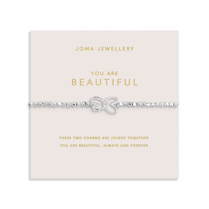 Joma Jewellery  Forever Yours 'You Are Beautiful' Bracelet 17.5cm Stretch