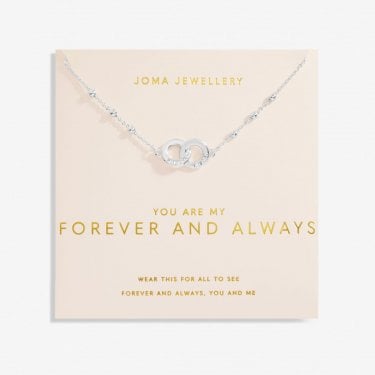 Joma Jewellery Forever Yours 'You Are My Forever And Always' Necklace 46cm + 5cm