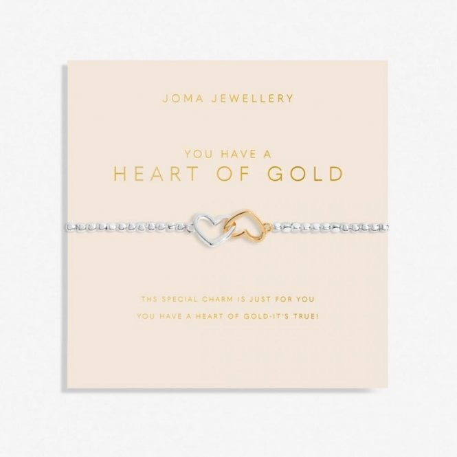Joma Jewellery  Forever Yours 'You Have A Heart Of Gold' Bracelet 17.5cm Stretch