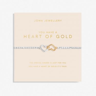 Joma Jewellery Forever Yours 'You Have A Heart Of Gold' Bracelet 17.5cm Stretch