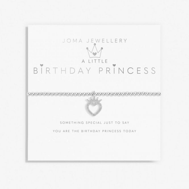 Joma Jewellery  Kids A Little 'Birthday Princess' Bracelet 15.5cm Stretch