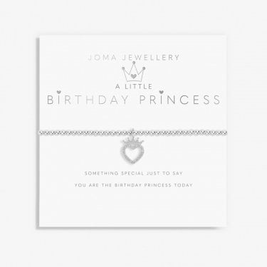 Joma Jewellery Kids A Little 'Birthday Princess' Bracelet 15.5cm Stretch