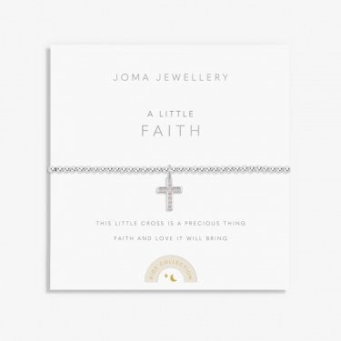 Joma Jewellery Kids A Little 'Faith' Bracelet 15.5cm Stretch  