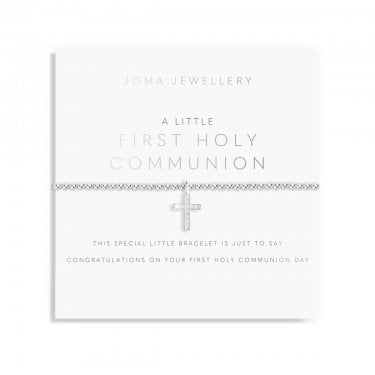 Joma Jewellery Kids A Little 'First Holy Communion' Bracelet 15.5cm Stretch  