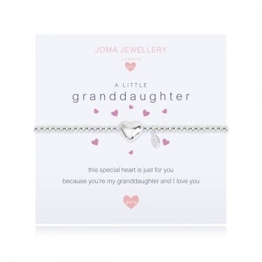 Joma Jewellery Kids A Little 'Granddaughter' Bracelet 15.5cm Stretch