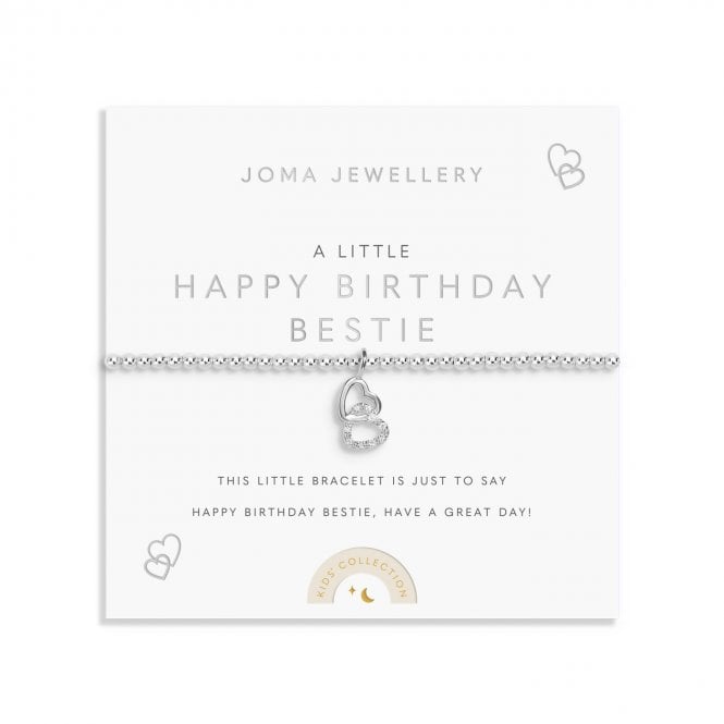 Joma Jewellery  Kids A Little 'Happy Birthday Bestie' Bracelet 15.5cm Stretch 