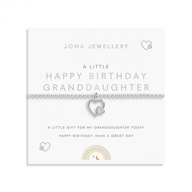 Joma Jewellery  Kids A Little 'Happy Birthday Granddaughter' Bracelet 15.5cm Stretch