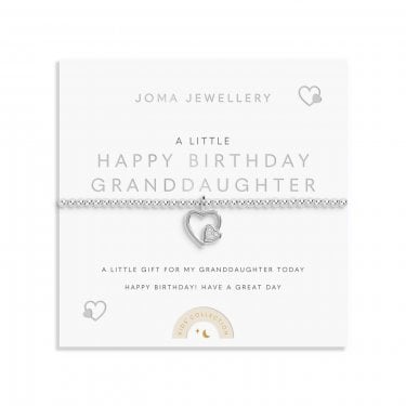 Joma Jewellery Kids A Little 'Happy Birthday Granddaughter' Bracelet 15.5cm Stretch