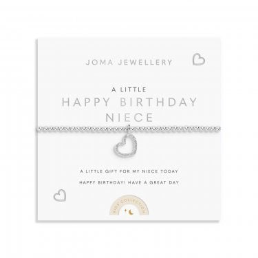 Joma Jewellery Kids A Little 'Happy Birthday Niece' Bracelet 15.5cm Stretch 