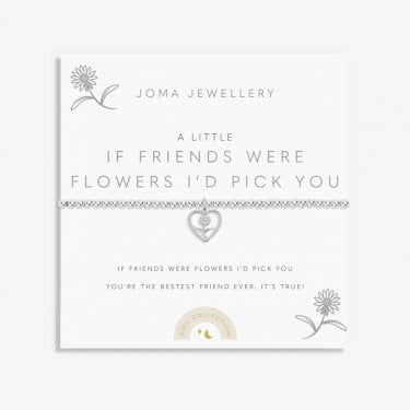 Joma Jewellery Kids A Little 'If Friends Were Flowers I'd Pick You' Bracelet 15.5cm Stretch