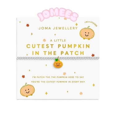 Joma Jewellery Kids' A Little Jomees 'Cutest Pumpkin In The Patch' Two Tone Bracelet 15.5cm Stretch