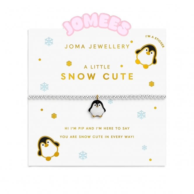 Joma Jewellery  Kids' A Little Jomees 'Snow Cute' Two Tone Bracelet 15.5cm Stretch