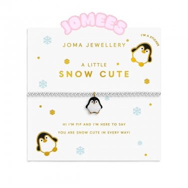 Joma Jewellery Kids' A Little Jomees 'Snow Cute' Two Tone Bracelet 15.5cm Stretch