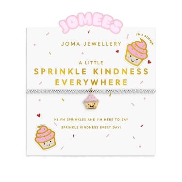 Joma Jewellery Kids' A Little Jomees 'Sprinkle Kindness Everywhere' Two Tone Bracelet 15.5cm Stretch