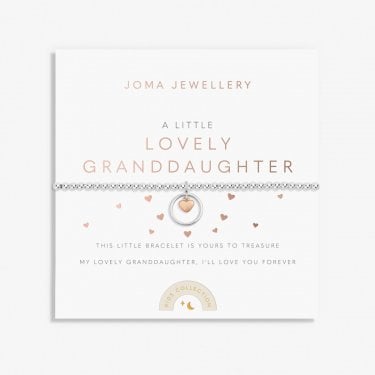 Joma Jewellery Kids A Little 'Lovely Granddaughter' Bracelet 15.5cm Stretch