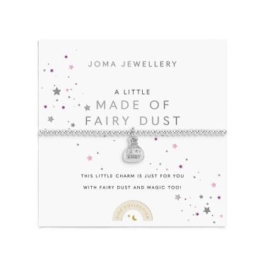 Joma Jewellery Kids' A Little 'Made Of Fairy Dust' Silver Tone Bracelet 15.5cm Stretch