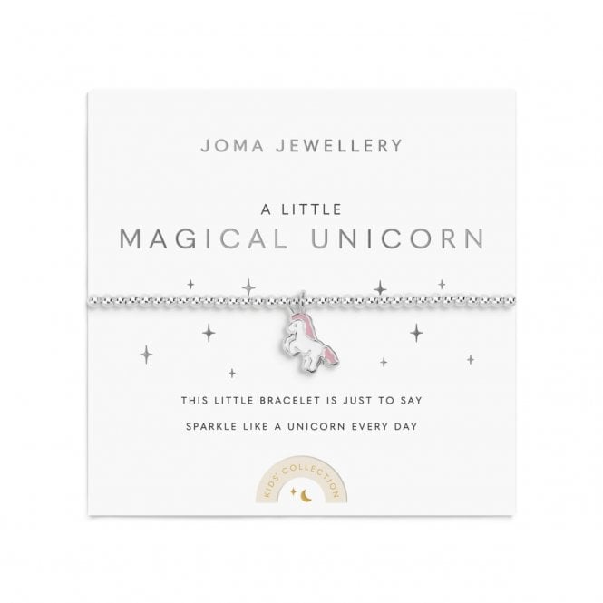 Joma Jewellery  Kids' A Little 'Magical Unicorn' Bracelet 15.5cm Stretch