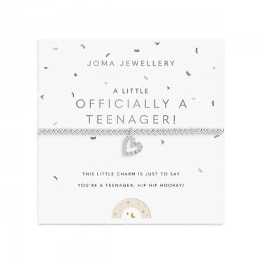 Joma Jewellery Kids' A Little 'Officially A Teenager' Bracelet 15.5cm Stretch 