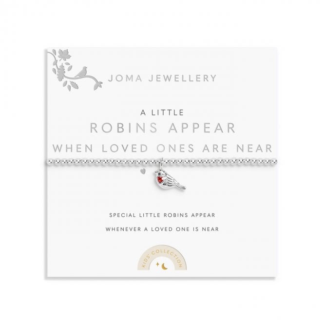 Joma Jewellery  Kids A Little 'Robins Appear When Loved Ones Are Near' Bracelet 15.5cm Stretch 