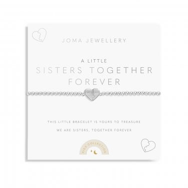 Joma Jewellery Kids A Little 'Sisters Together Forever' Bracelet 15.5cm Stretch 