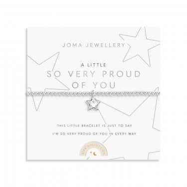 Joma Jewellery Kids A Little 'So Very Proud Of You' Bracelet 15.5cm Stretch 