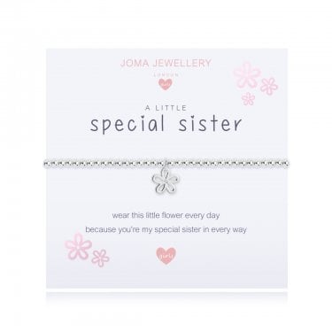 Joma Jewellery Kids A Little 'Special Sister' Bracelet 15.5cm Stretch