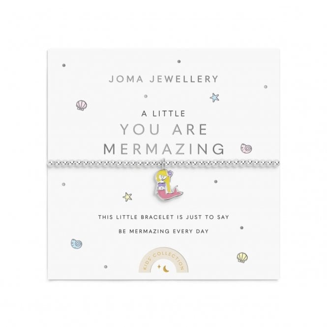 Joma Jewellery  Kids' A Little 'You Are Mermazing' Bracelet 15.5cm Stretch