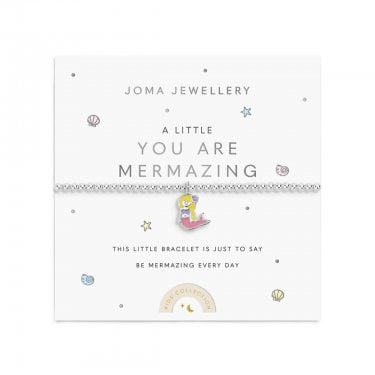 Joma Jewellery Kids' A Little 'You Are Mermazing' Bracelet 15.5cm Stretch