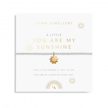 Joma Jewellery Kids A Little 'You Are My Sunshine' Bracelet 15.5cm Stretch 