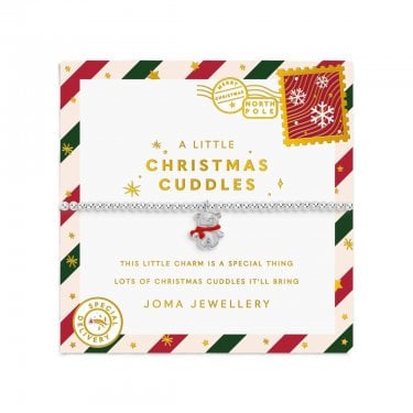 Joma Jewellery Kids' Christmas A Little 'Christmas Cuddles' Bracelet 15.5cm Stretch