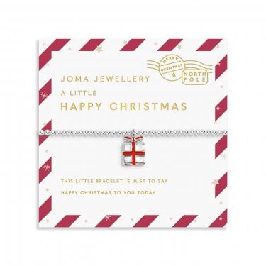 Joma Jewellery Kids Christmas Love From Santa 'Happy Christmas' Bracelet 15.5cm Stretch 