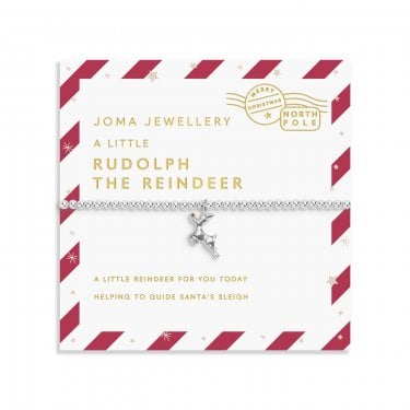 Joma Jewellery Kids Christmas Love From Santa 'Rudolph The Reindeer' Bracelet 15.5cm Stretch