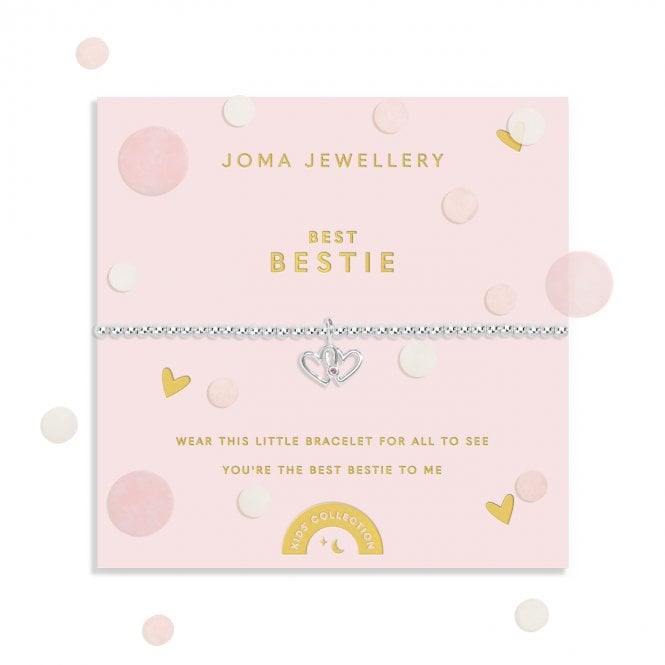 Joma Jewellery  Kids Confetti A Little 'Best Bestie' Bracelet 15.5cm Stretch