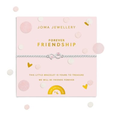 Joma Jewellery Kids' Confetti A Little 'Forever Friendship' Silver Tone Bracelet 15.5cm Stretch