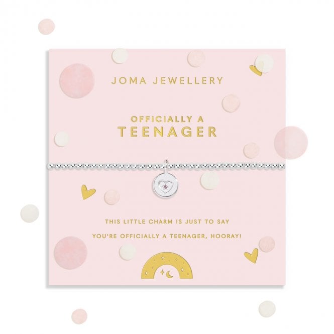 Joma Jewellery  Kids Confetti A Little 'Officially A Teenager' Bracelet 15.5cm Stretch