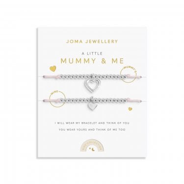 Joma Jewellery Kids Duo A Little 'Mummy & Me' Adjustable Slider Bracelets 22.5cm, 24.5cm 