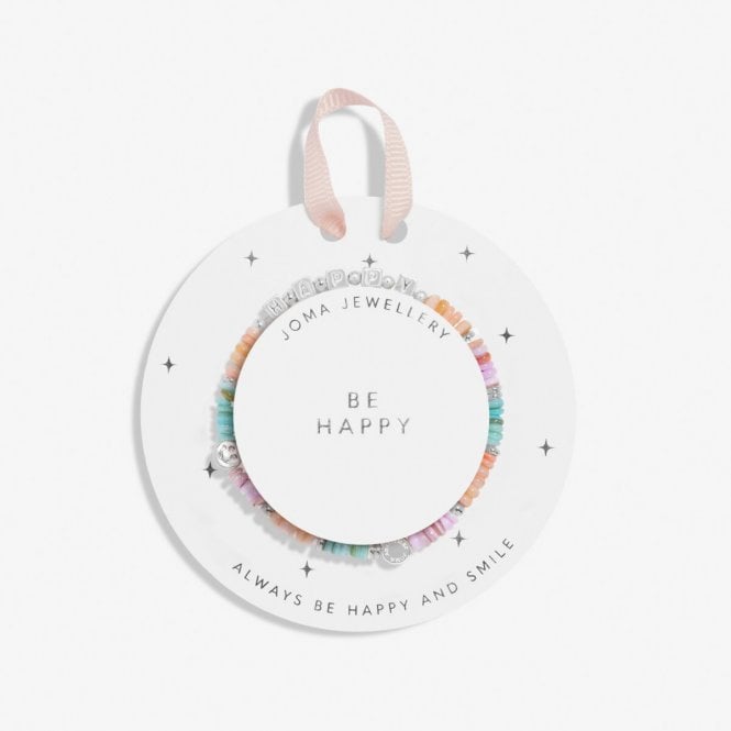 Joma Jewellery  Kids Happy Little Moments 'Be Happy' Bracelet 15.5cm Stretch 