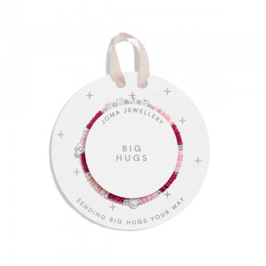 Joma Jewellery Kids' Happy Little Moments 'Big Hugs' Bracelet 15.5cm Stretch