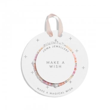 Joma Jewellery Kids' Happy Little Moments 'Make A Wish' Bracelet 15.5cm Stretch