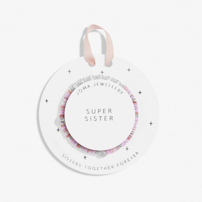 Joma Jewellery  Kids Happy Little Moments 'Super Sister' Bracelet 15.5cm Stretch 