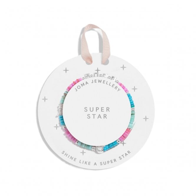 Joma Jewellery  Kids' Happy Little Moments 'Superstar' Bracelet 15.5cm Stretch