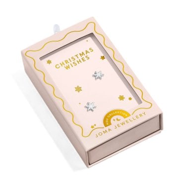 Joma Jewellery Kids' Moments To Shine 'Christmas Wishes' Silver Tone Earrings