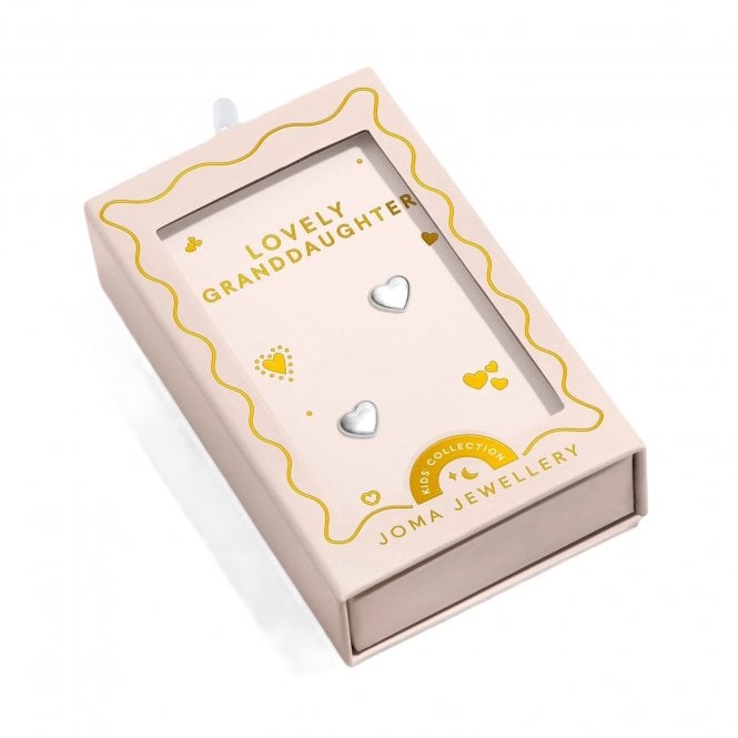 Joma Jewellery  Kids' Moments To Shine 'Lovely Granddaughter' Silver Tone Earrings