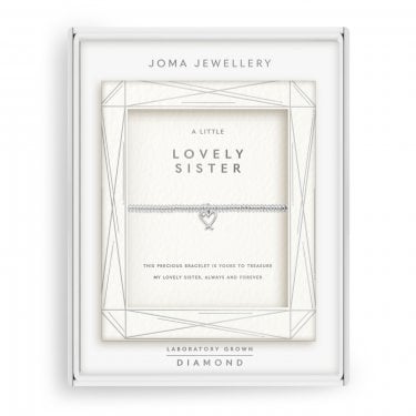 Joma Jewellery Lab Grown Diamonds 'Lovely Sister' Bracelet 17.5cm Stretch 