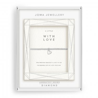 Joma Jewellery Lab Grown Diamonds 'With Love' Bracelet 17.5cm Stretch