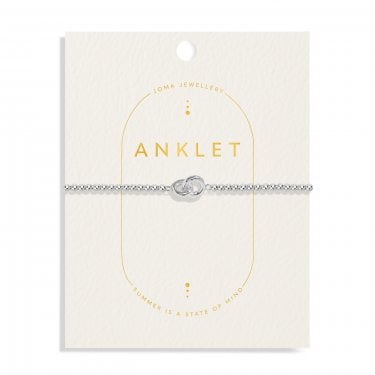Joma Jewellery Linked Circles Anklet 23cm 