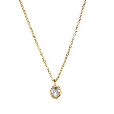 Joma Jewellery Loved By You Gold Tone Organic CZ Necklace 46cm + 5cm